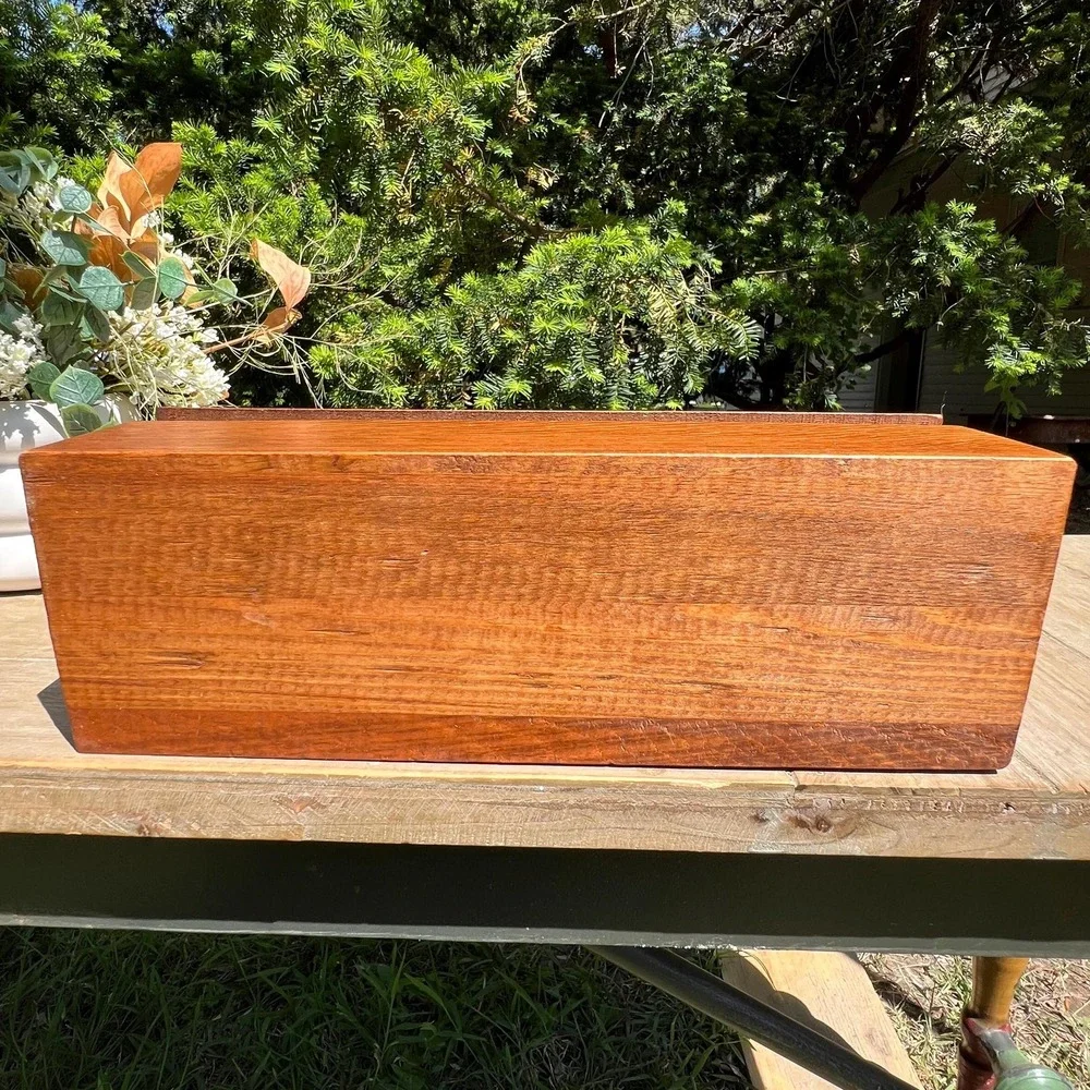 Vintage Wood Recipes Box/Holder